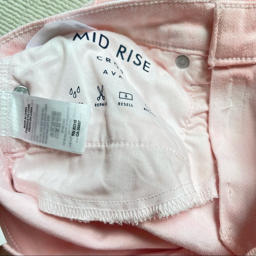 Lucky Brand Tie Dye Pink White Women’s Crop Skinny Jeans Size 10 NWT - Picture 8 of 9